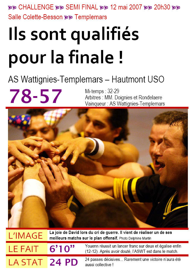 1/2 finale du Challenge